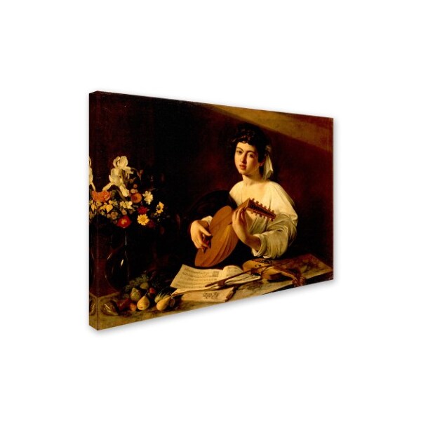 Caravaggio 'The Lute Player' Canvas Art,18x24